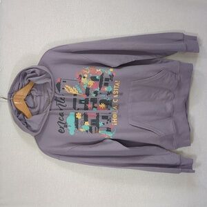 NWT Disney Women's Encanto Light purple Hoodie with Kangaroo Pocket Size Small